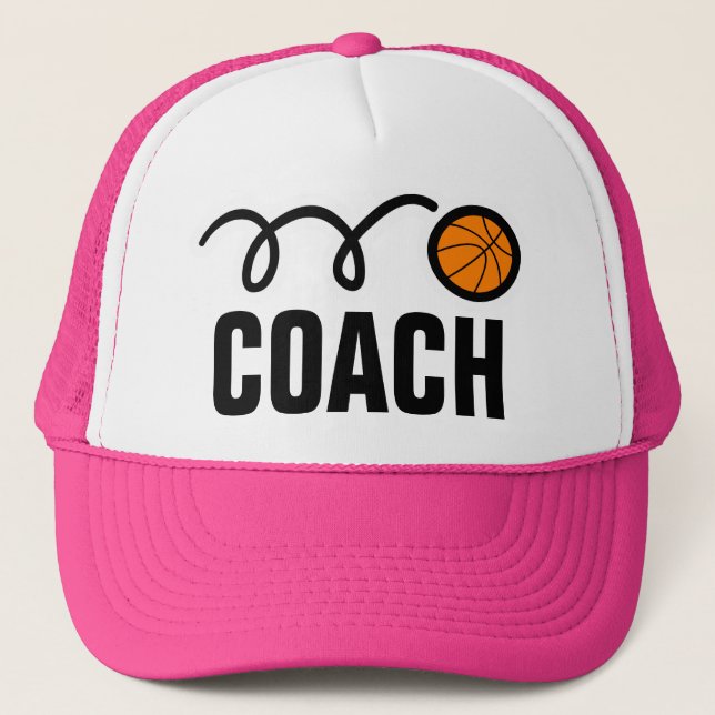 Women's basketball coach hat / cap (Front)