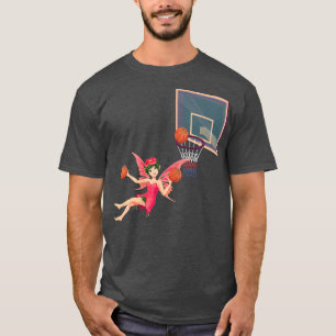 Womens Basketball Fairy Coach Fairies Fay Fae T-Shirt
