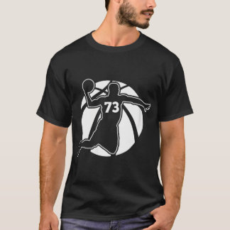 Womens Basketball Number 73 My Favourite Basketbal T-Shirt