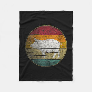 Women's bbq pig - vintage birthday mother's fleece blanket