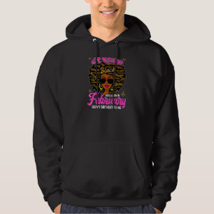 Womens Bday A Queen Was Born In February Juneteent Hoodie