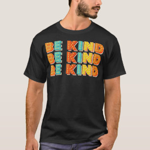Womens Be Kind Letter Print in Lights VNeck  T-Shirt
