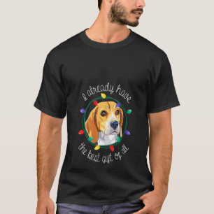 Womens Beagle Mum Pyjama Top Christmas Dog Lover F