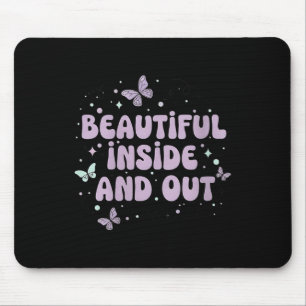 Womens Beautiful Inside And Out Cute Butterfly Lav Mouse Mat
