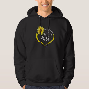 Womens Bebe Happiness Is Being A Bebe Raglan Hoodie