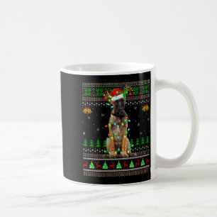 Womens Belgian Malinois Dog Ugly Christmas Sweater Coffee Mug