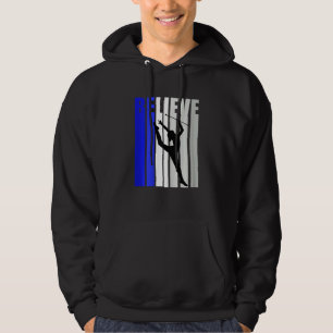 Womens Believe Gymnastics Gymnast Life Girls Hoodie
