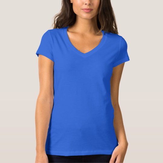 Women's Bella Jersey V-Neck T-Shirt Royal Blue