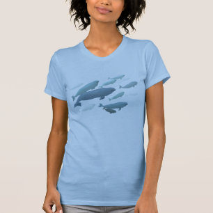 Women's Beluga Whale Tank Top Cute Whale Art Shirt