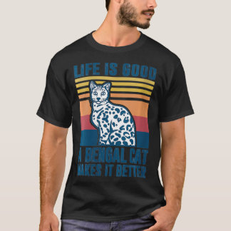 Womens Bengal Cat Gifts Men Women Cat Mum Dad Beng T-Shirt
