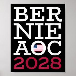Womens Bernie Aoc 2028 Campaign - Fight Oligarchy Poster