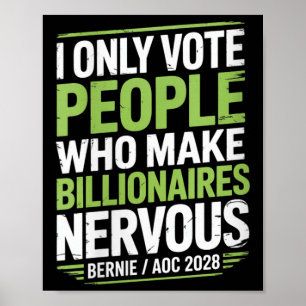 Womens Bernie Sanders And Aoc 2028 For President C Poster