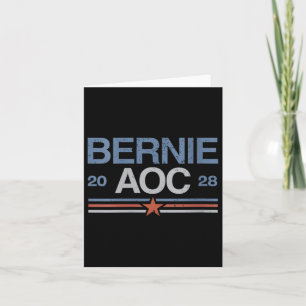 Womens Bernie Sanders And Aoc V-neck  Card