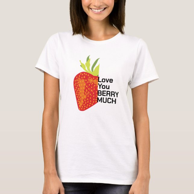 Women's Berry Shirt, Retro Strawberry T-Shirt (Front)
