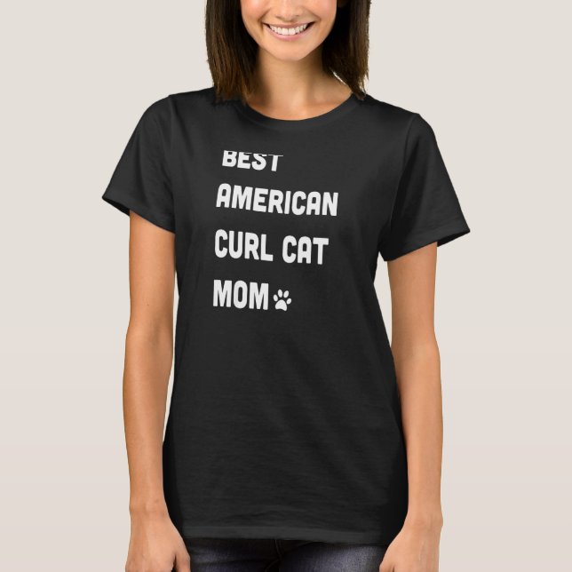 Womens Best American Curl Cat Mum T-Shirt (Front)