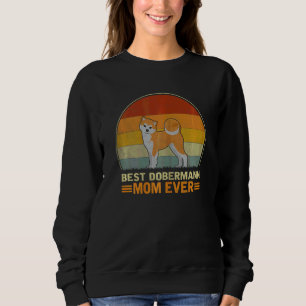 Womens Best American Eskimo Dog Mum Ever Retro Dog Sweatshirt