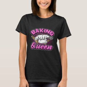 Womens  Best Baking Queen Chef Kitchen Food Cake T-Shirt
