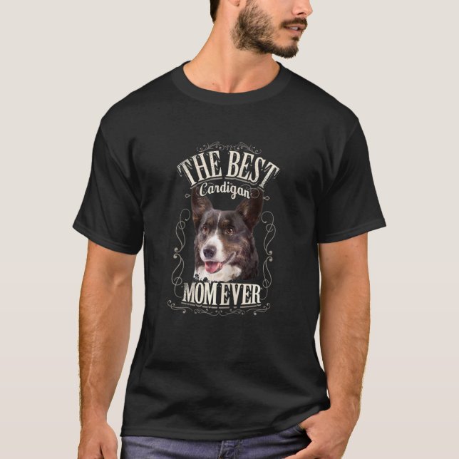 Womens Best Cardigan Welsh Corgi Dad Ever Dog Vint T-Shirt (Front)