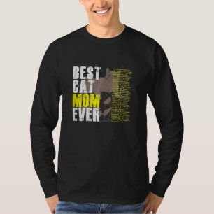 Womens Best Cat Mum Ever T-Shirt