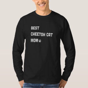 Womens Best Cheetoh Cat Mom Cat T-Shirt