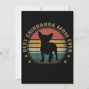 Womens Best Chihuahua Mum Ever Funny Mothers Day Announcement