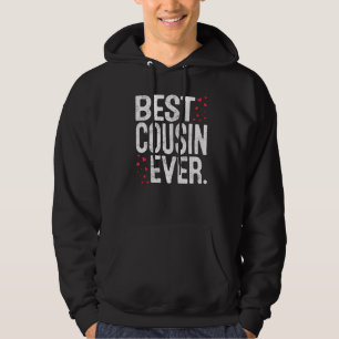 Womens Best Cousin Ever Cute Cousin Lover Valentin Hoodie