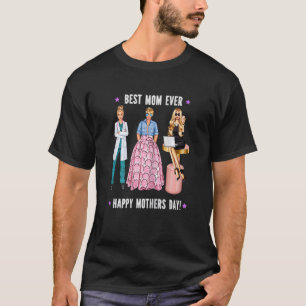 Womens Best Doctor Mum Blonde Motivational Mothers T-Shirt