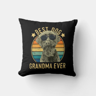 Womens Best Dog Grandma Ever Giant Schnauzer Cushion