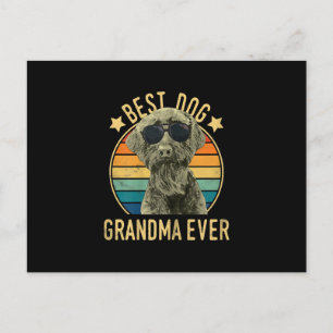 Womens Best Dog Grandma Ever Giant Schnauzer Holiday Postcard