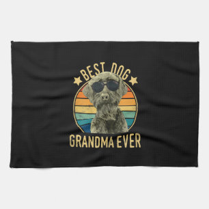 Womens Best Dog Grandma Ever Giant Schnauzer Tea Towel