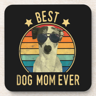 womens best dog mum ever italian greyhound coaster