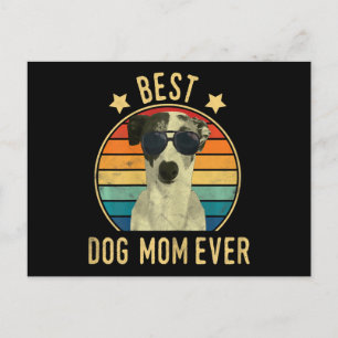 womens best dog mum ever italian greyhound postcard
