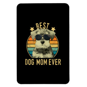 Womens Best Dog Mum Ever Miniature Schnauzer Magnet
