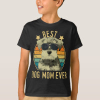 Womens Best Dog Mum Ever Miniature Schnauzer Mothe