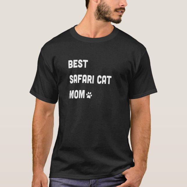 Womens Best Safari Cat Mum   Cat   T-Shirt (Front)