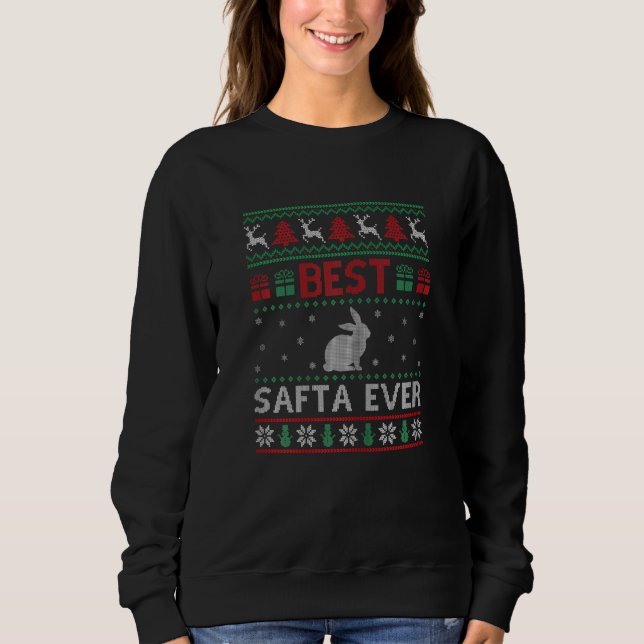 Womens Best Safta Ever  Group Matching Safta Chris Sweatshirt (Front)