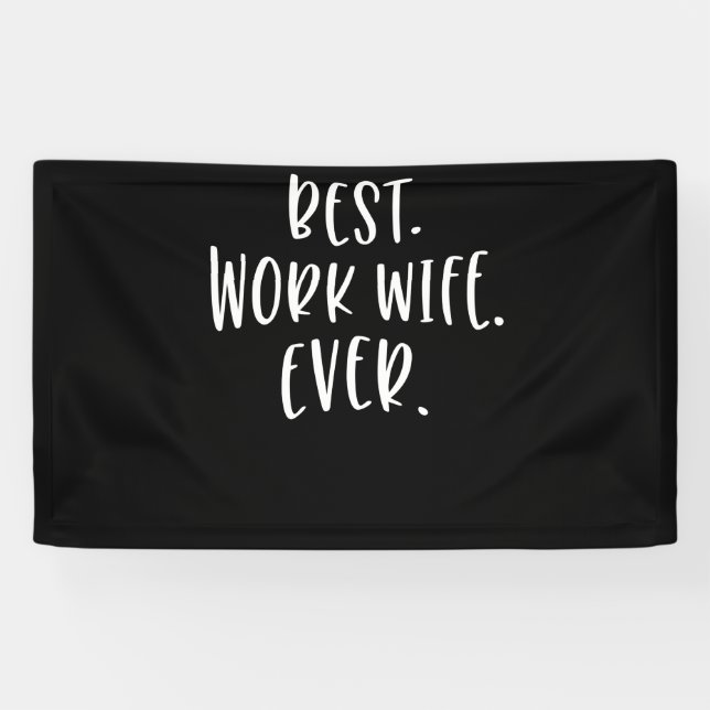 Womens Best Work Wife Ever Co-worker Banner (Horizontal)