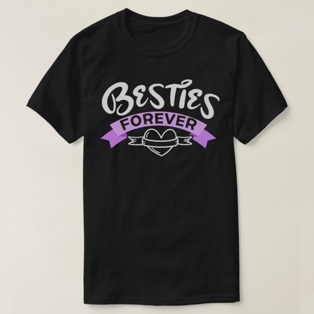 Womens Besties Forever BFF Best Friend Friendship  T-Shirt (Design Front)