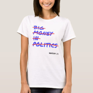 Women's Big Money In Politics Strikethrough Tee