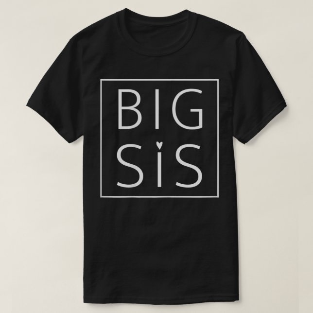 Womens Big Sis Lil Sis, Big Sister Little Sister M T-Shirt (Design Front)