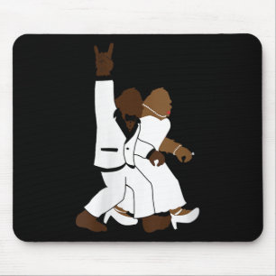 Womens Bigfoot Rock N Roll Newlywed Wedding Gift F Mouse Mat