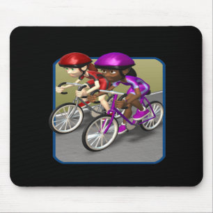 Womens Bike Race Mouse Mat