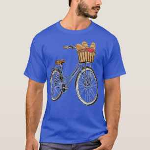Womens bike with Basket Bread T-Shirt
