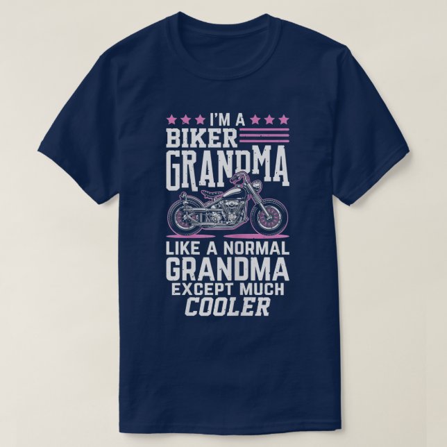 Womens Biker Grandma  Motorbike Grandma Biker Gran T-Shirt (Design Front)