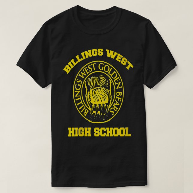 Womens Billings West High School VNeck  T-Shirt (Design Front)