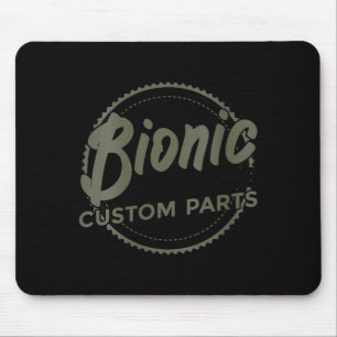 Womens Bionic Knee Club Parts Funny Knee Replaceme Mouse Mat