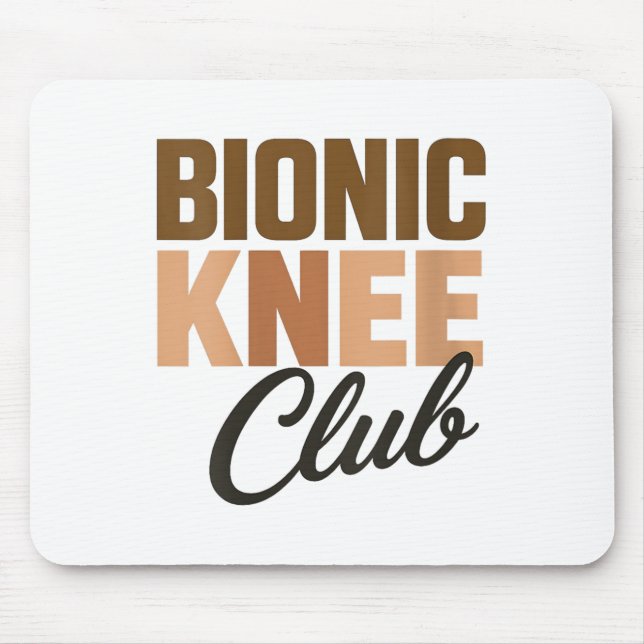 Womens Bionic Knee Club V-neck  Mouse Mat (Front)