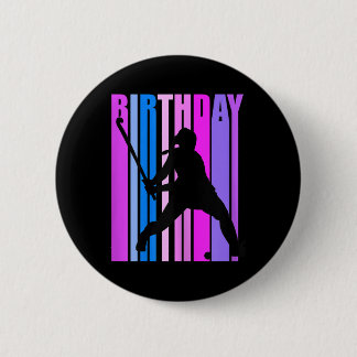 Womens Birthday Field Hockey Player Sports Girls T 6 Cm Round Badge