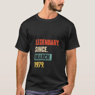 Womens Birthday March 44Th Decoration 44 Years Old T-Shirt
