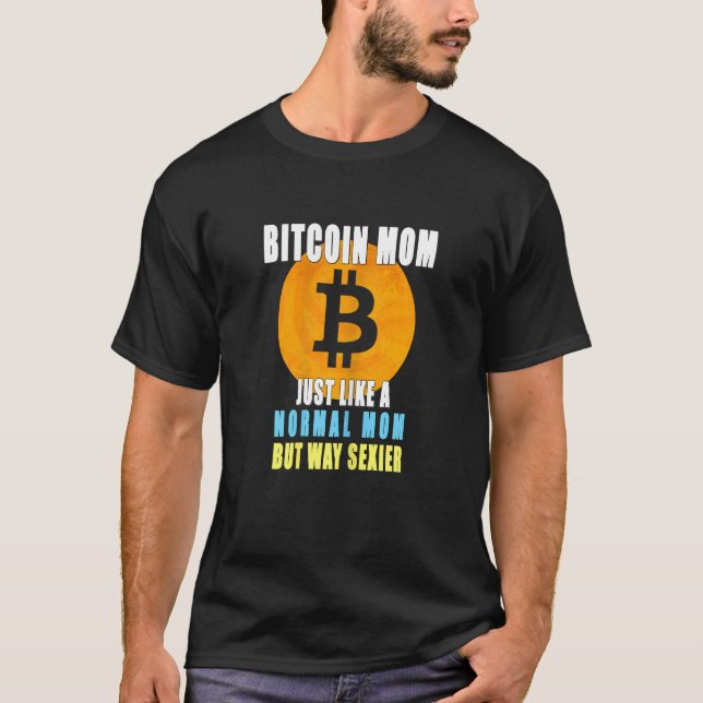 Womens Bitcoin Mum Crypto T-Shirt (Front)